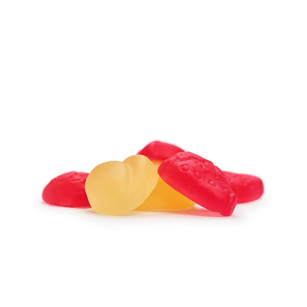 Swedish Organic and Vegan Strawberry & Peach Gummies