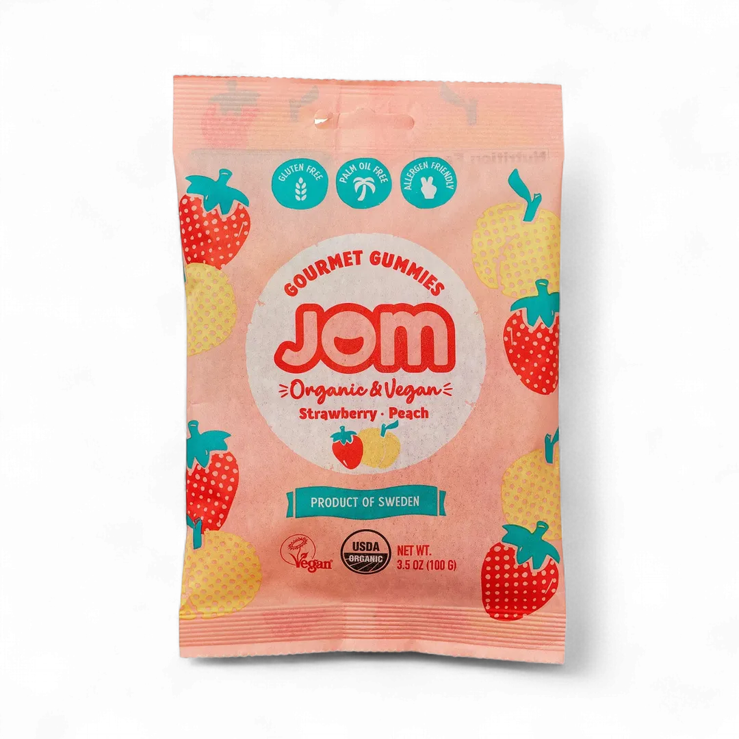 Swedish Organic and Vegan Strawberry & Peach Gummies