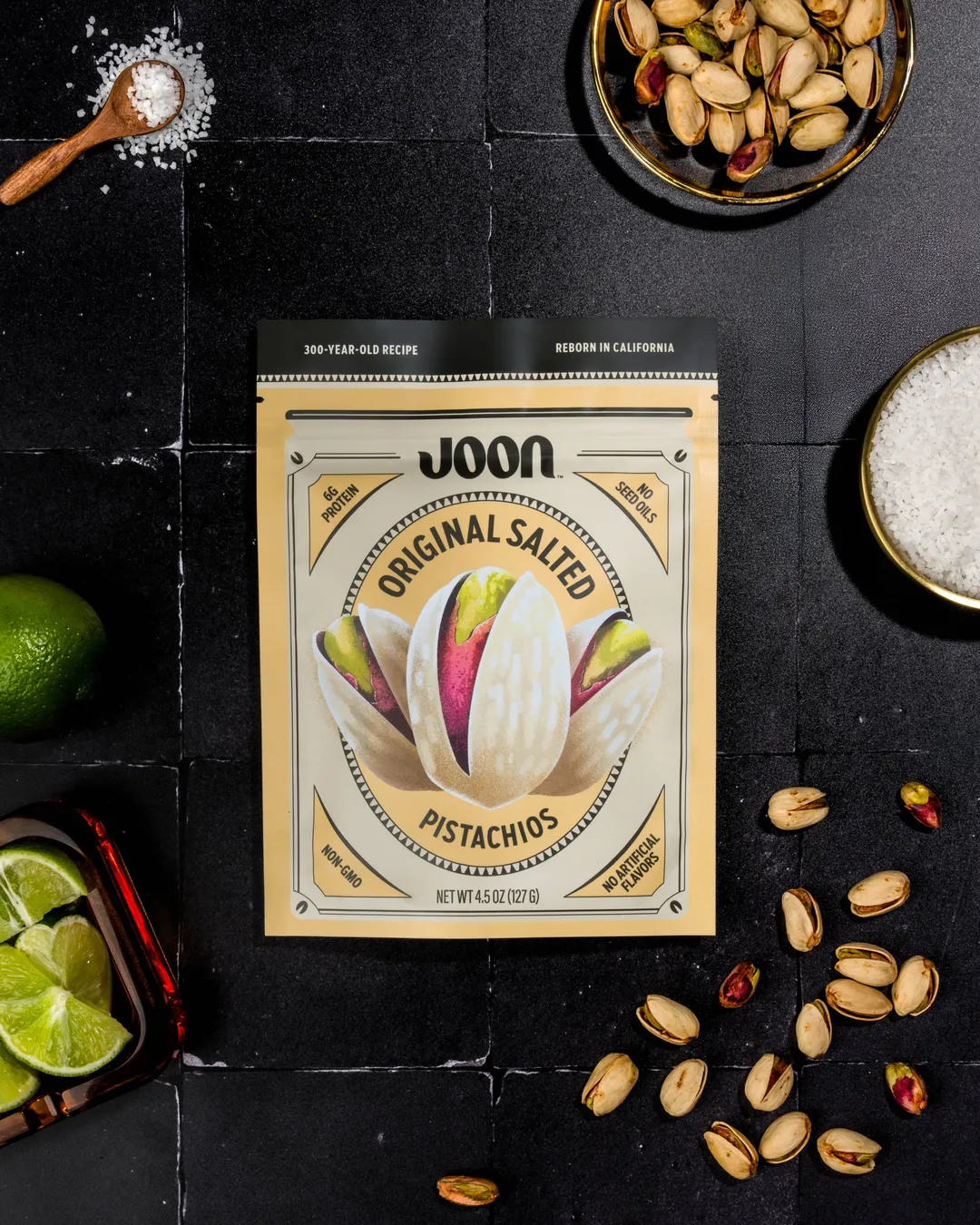Joon Original Salted Pistachios - 4.5oz Resealable Bag