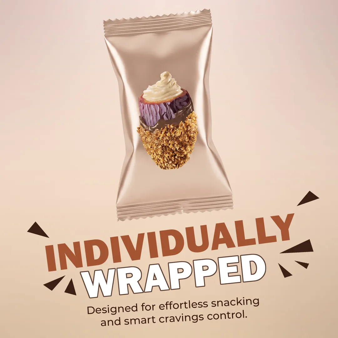 Medjool Dates Covered Crispy Milk Belgian Chocolate & Stuffed with Almond Cream 4.23 oz (120 g)