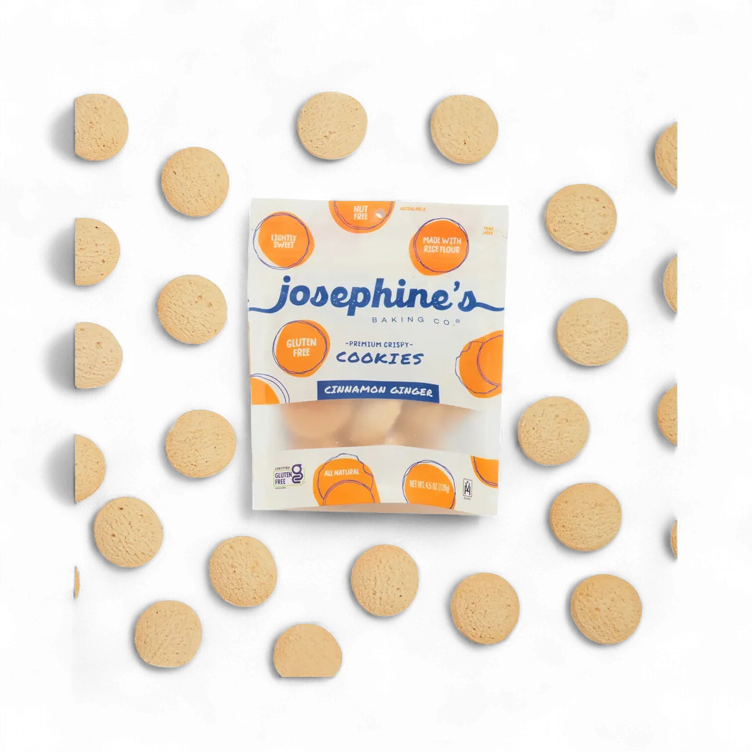 Cinnamon Ginger Gluten-Free Crispy Cookies| GF Snack | 4.5oz