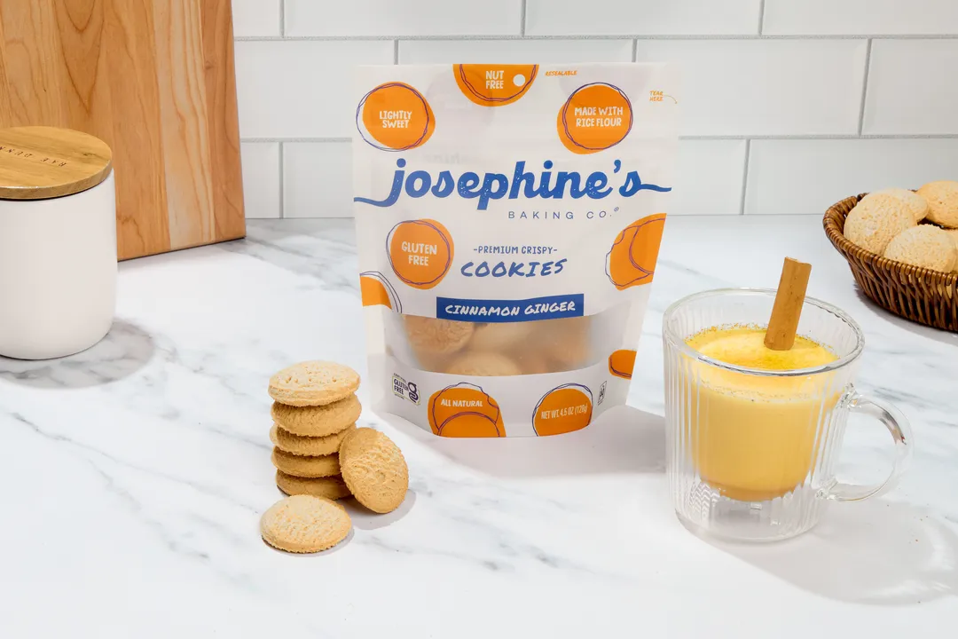 Cinnamon Ginger Gluten-Free Crispy Cookies| GF Snack | 4.5oz