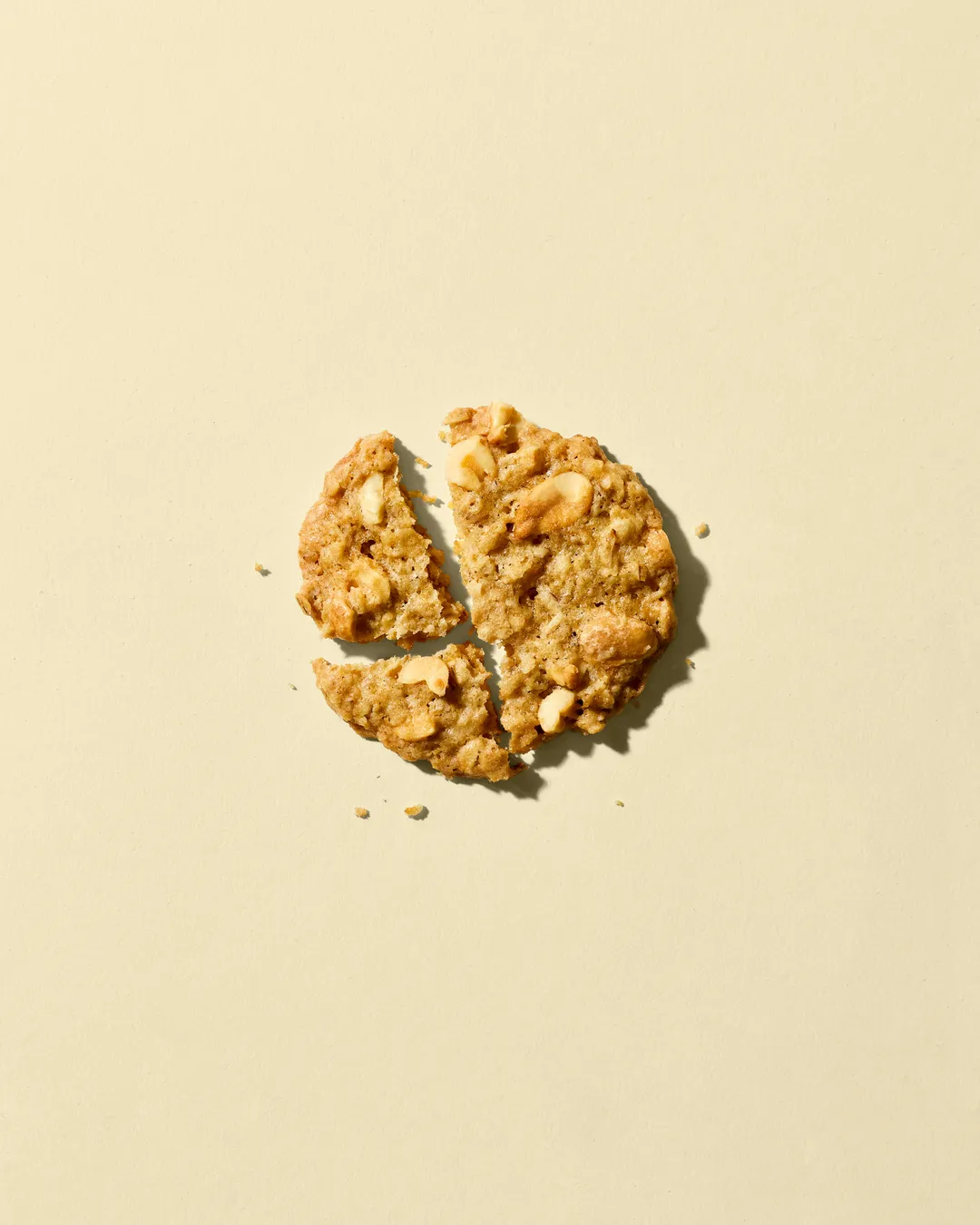 Salted Peanut Crisp Oat Cookies