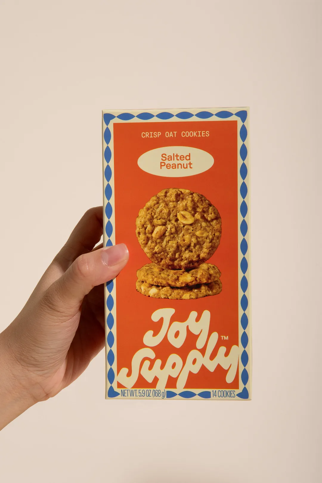 Salted Peanut Crisp Oat Cookies
