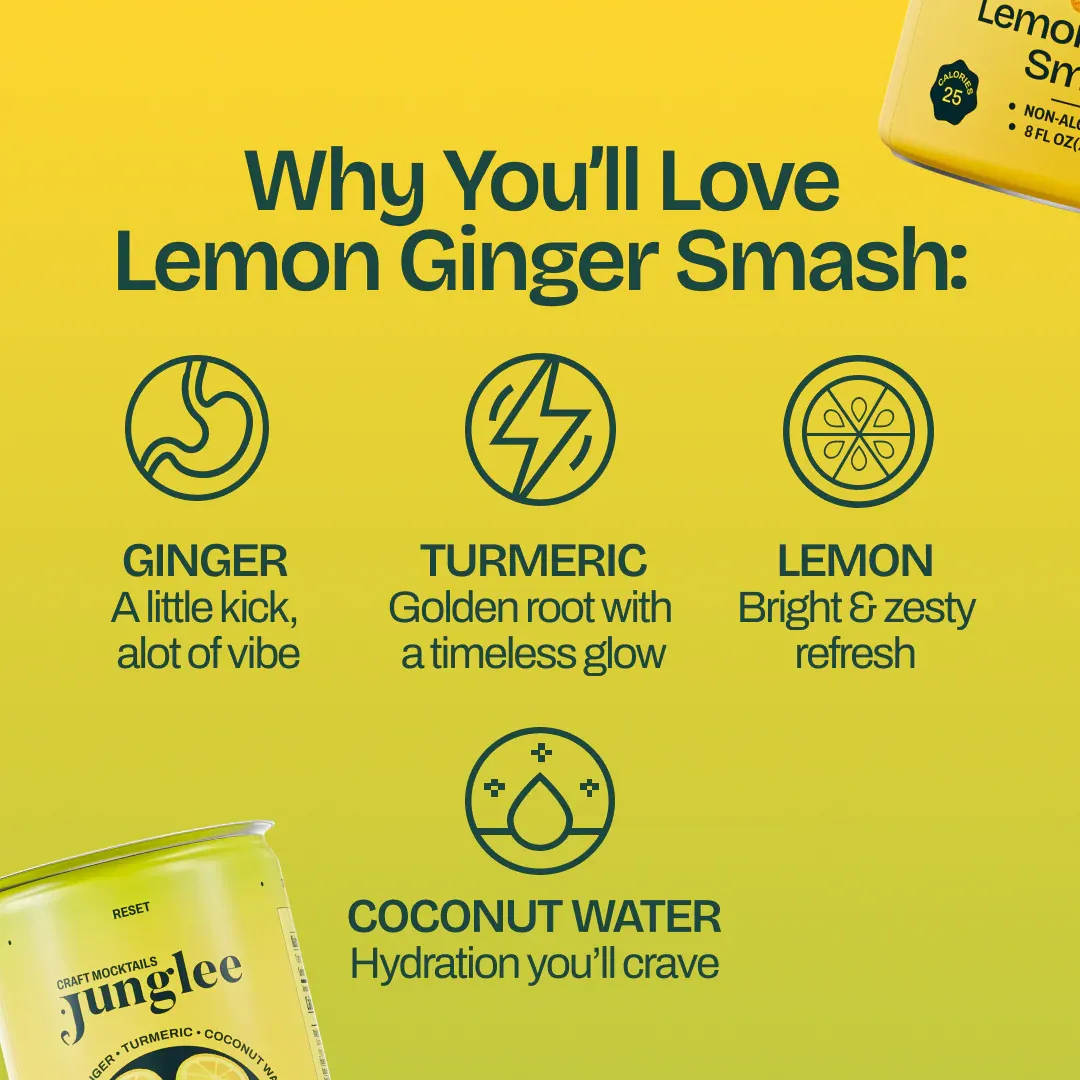 Lemon Ginger Smash - 24-pack Loose Cans