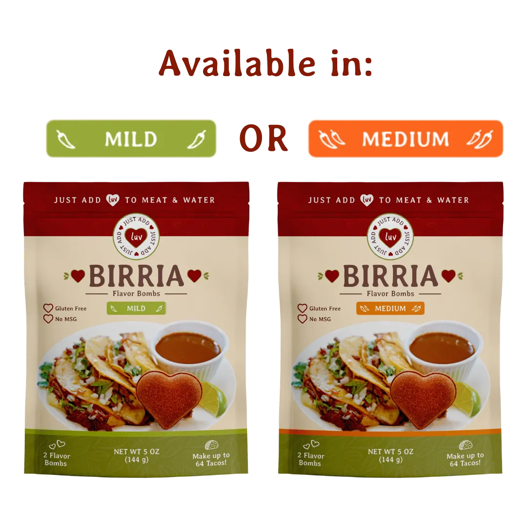 Birria Luv Bombs Mild & Medium (1 per bag)