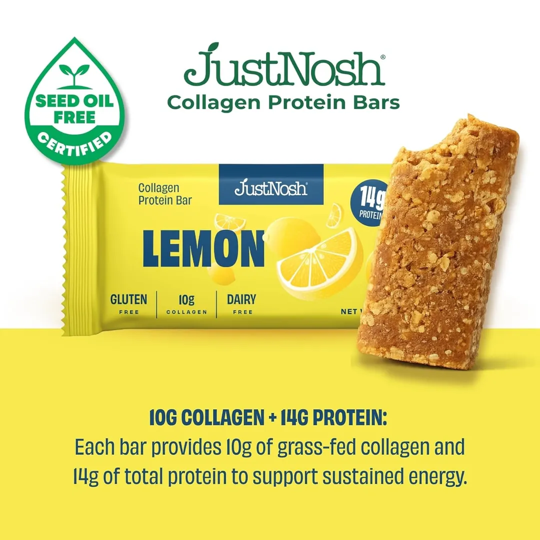 Lemon Collagen Protein Bar – 12 Pack (13g Protein)