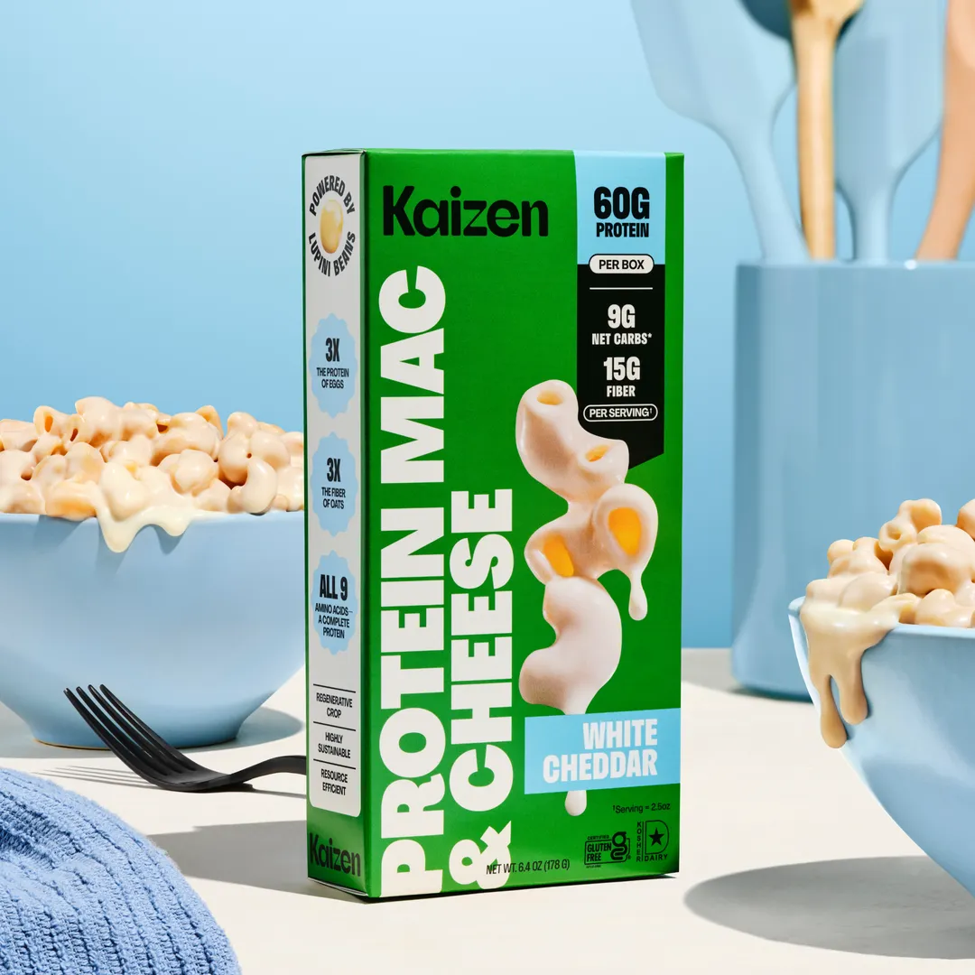 White Cheddar Mac & Cheese - High Protein, Low Carb, High Fiber