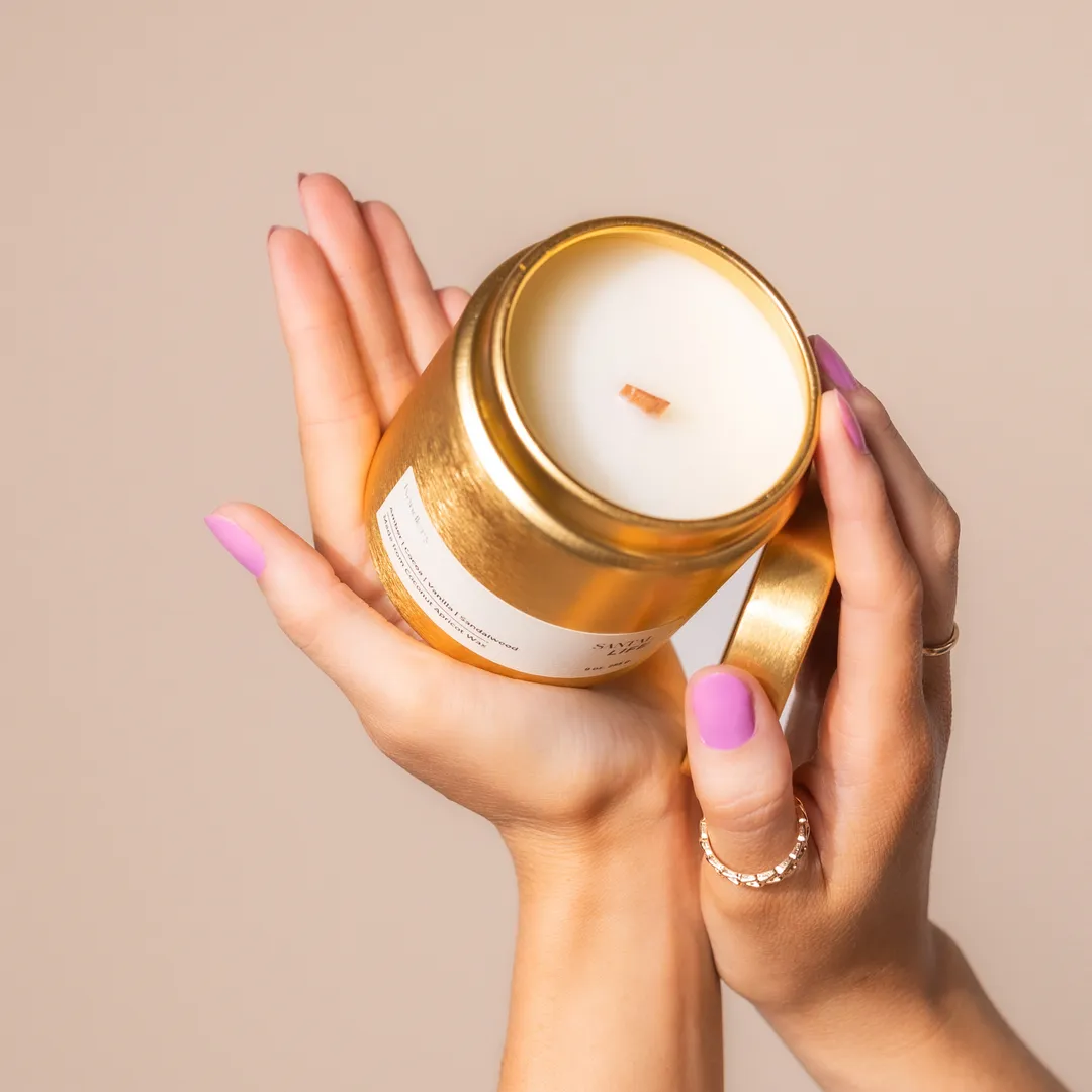 Tokyo Zen Candle | Japanese Rose Peony | 9 oz Wood Wick