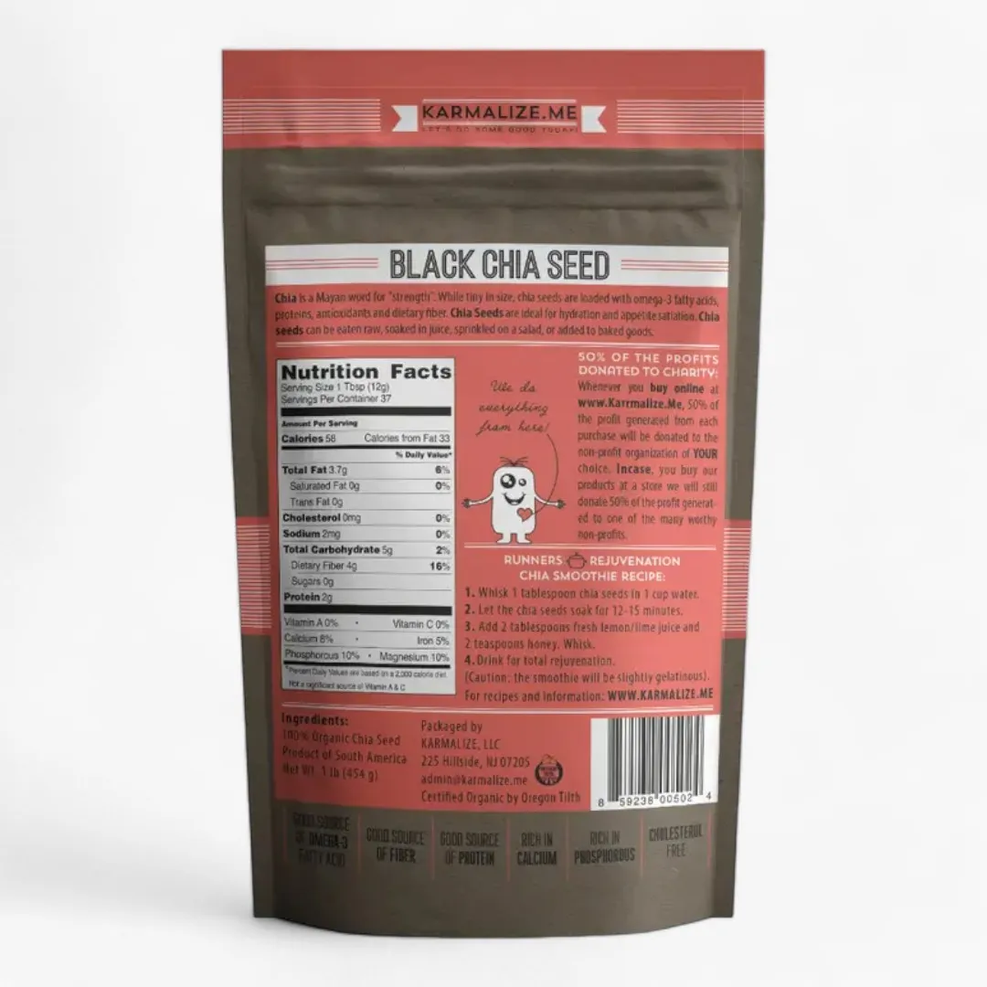 Organic Black Chia Seeds