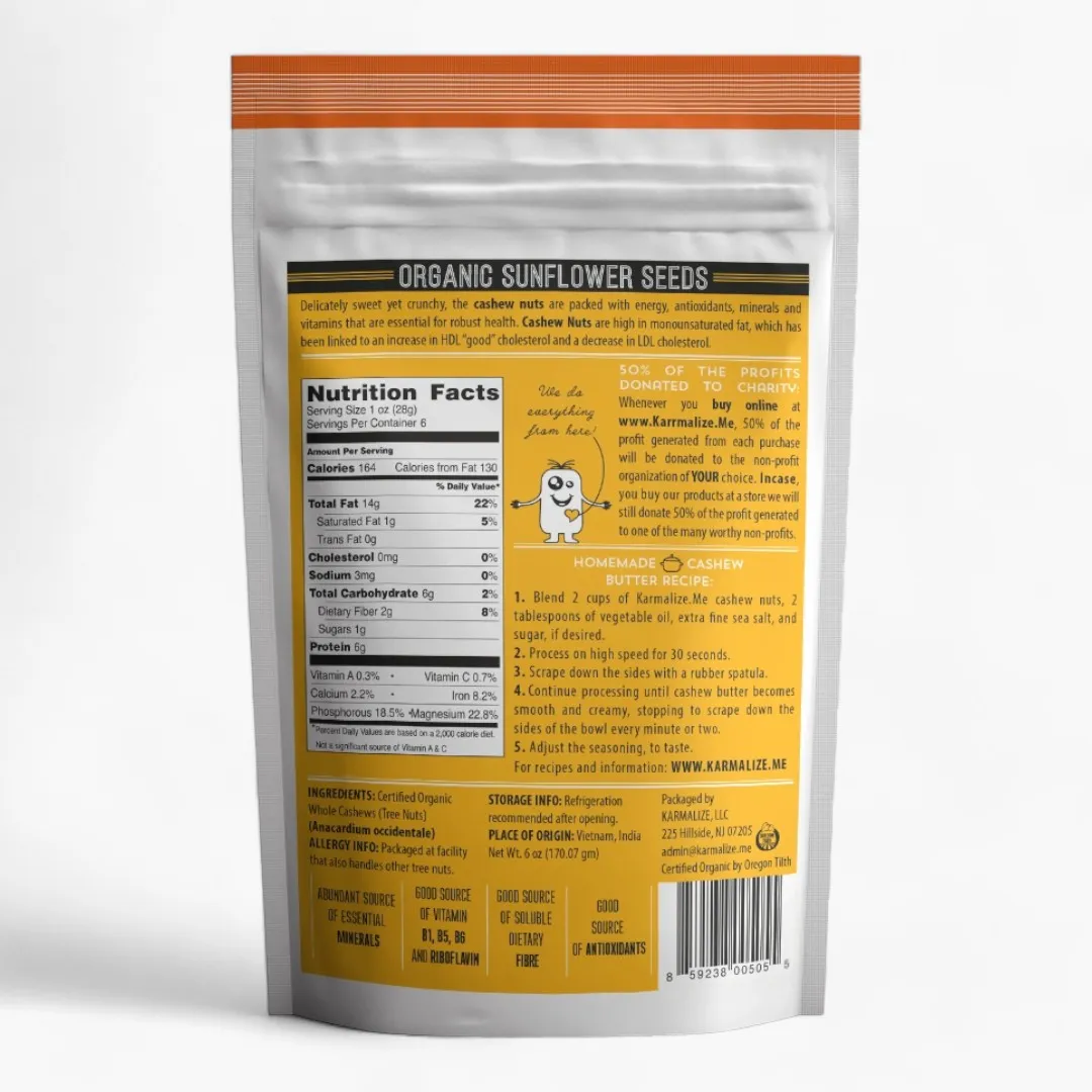 Organic Sunflower Seeds - 6 oz