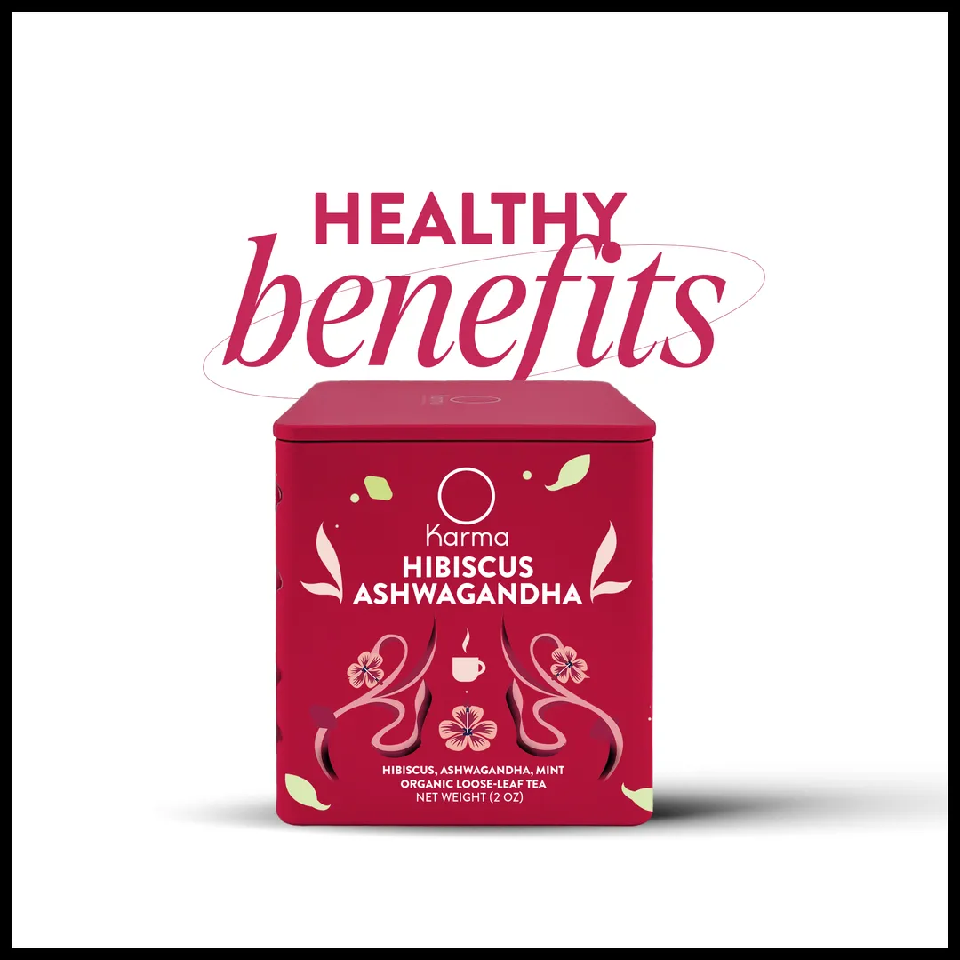 Karma Hibiscus Ashwagandha Tea - 2 oz Tin