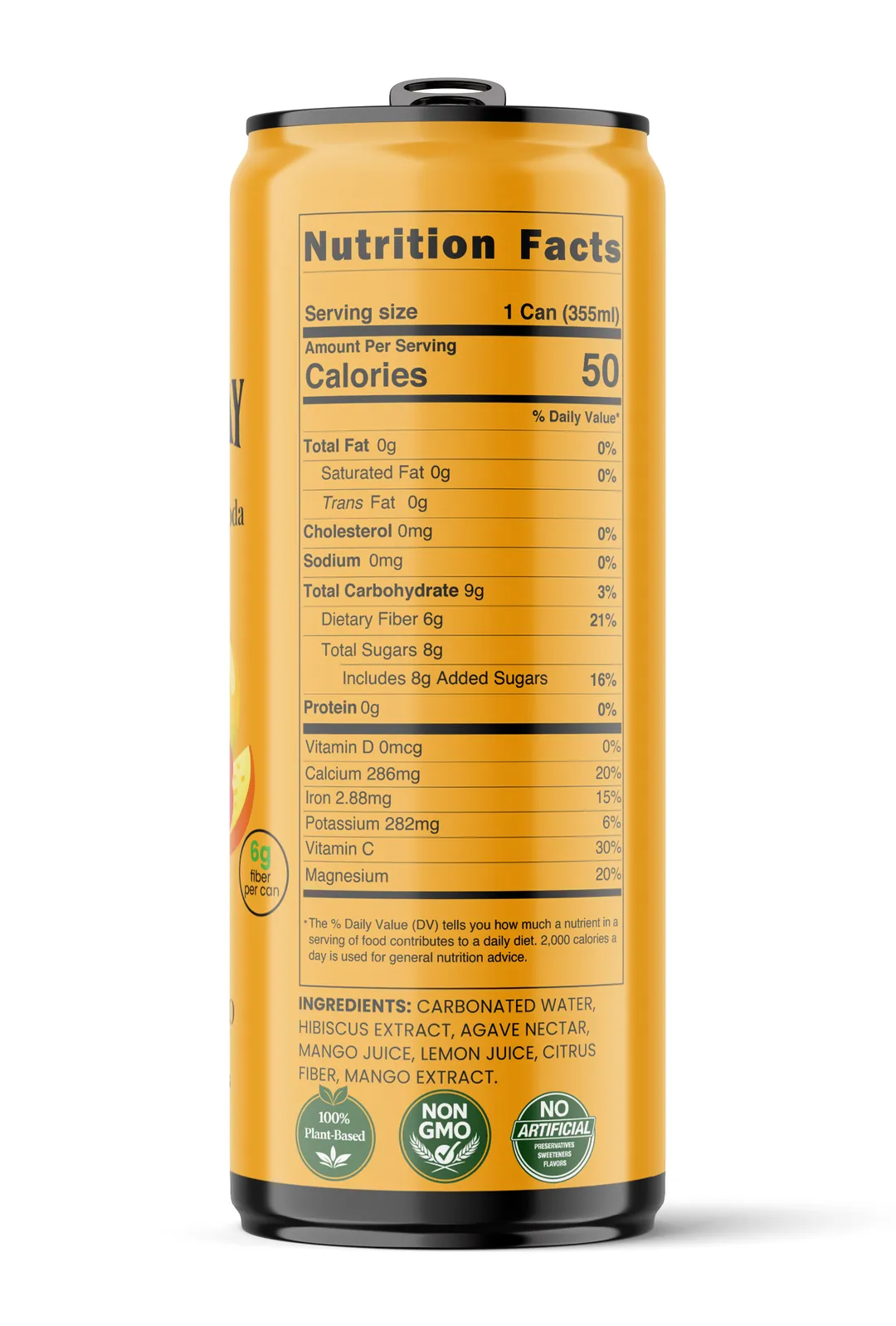 Hibiscus Mango Immune Support Soda