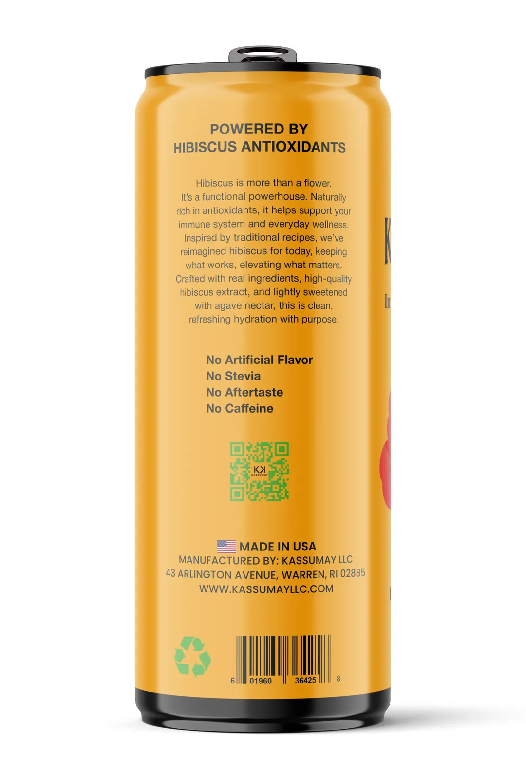 Hibiscus Mango Immune Support Soda