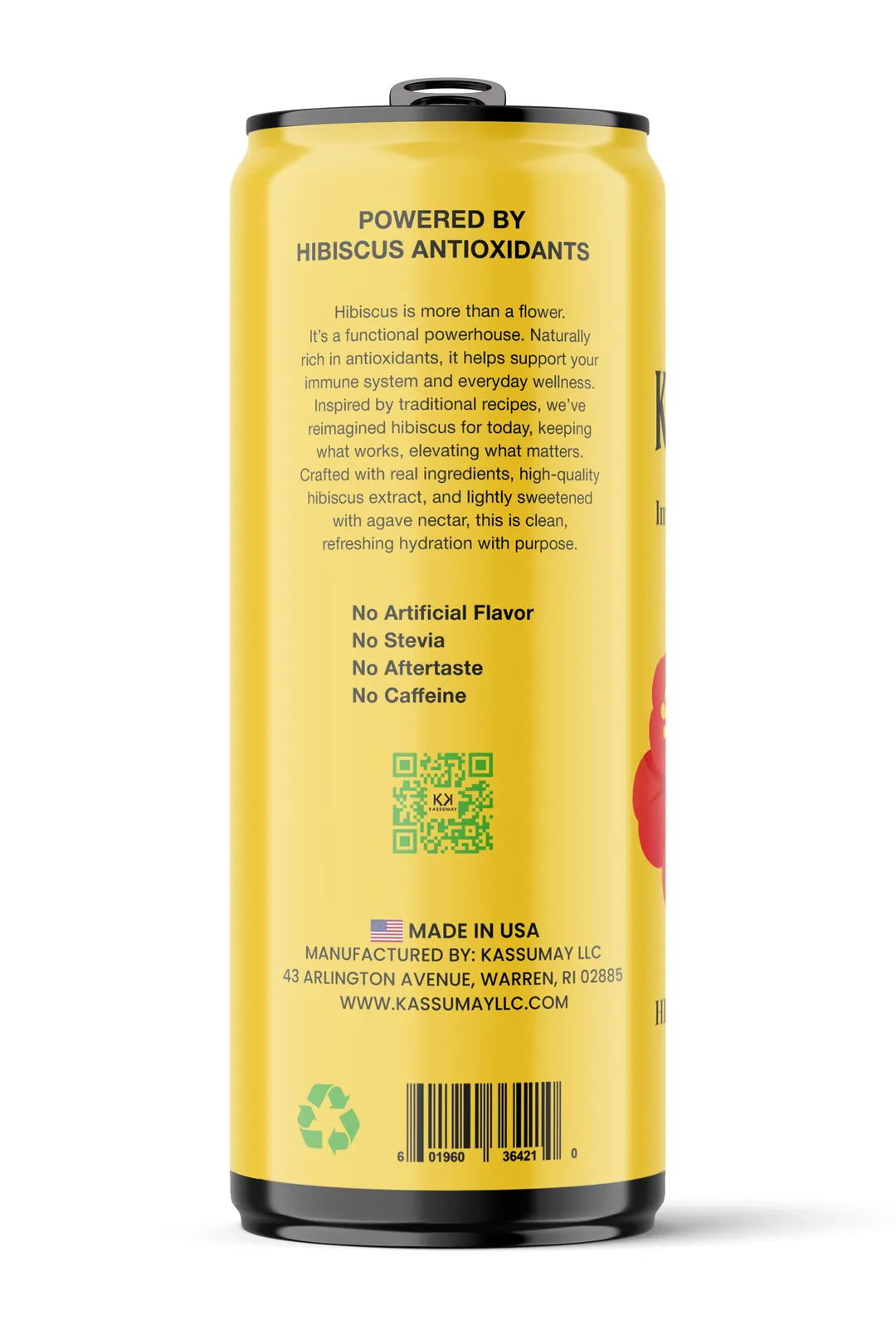  Hibiscus  Pineapple Immune Support Soda