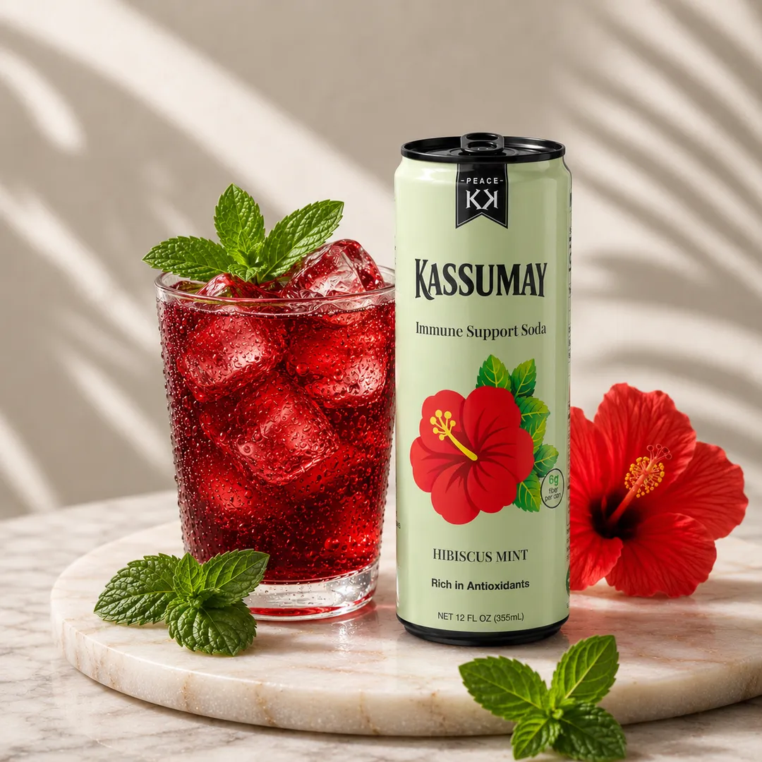  Hibiscus Mint Immune Support Soda