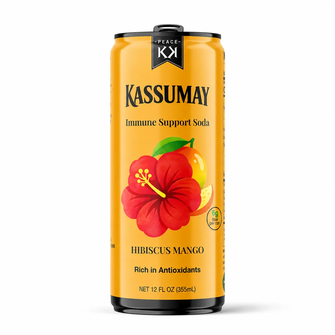 Hibiscus Mango Immune Support Soda