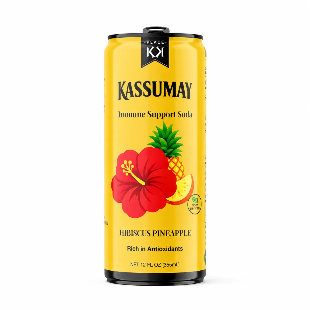  Hibiscus  Pineapple Immune Support Soda