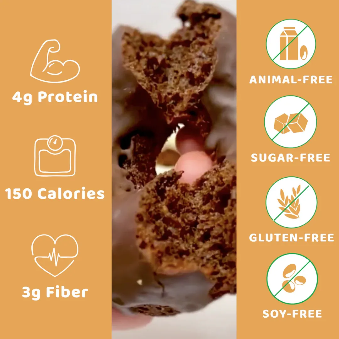 Frosted Dark Chocolate Donut (8pack)