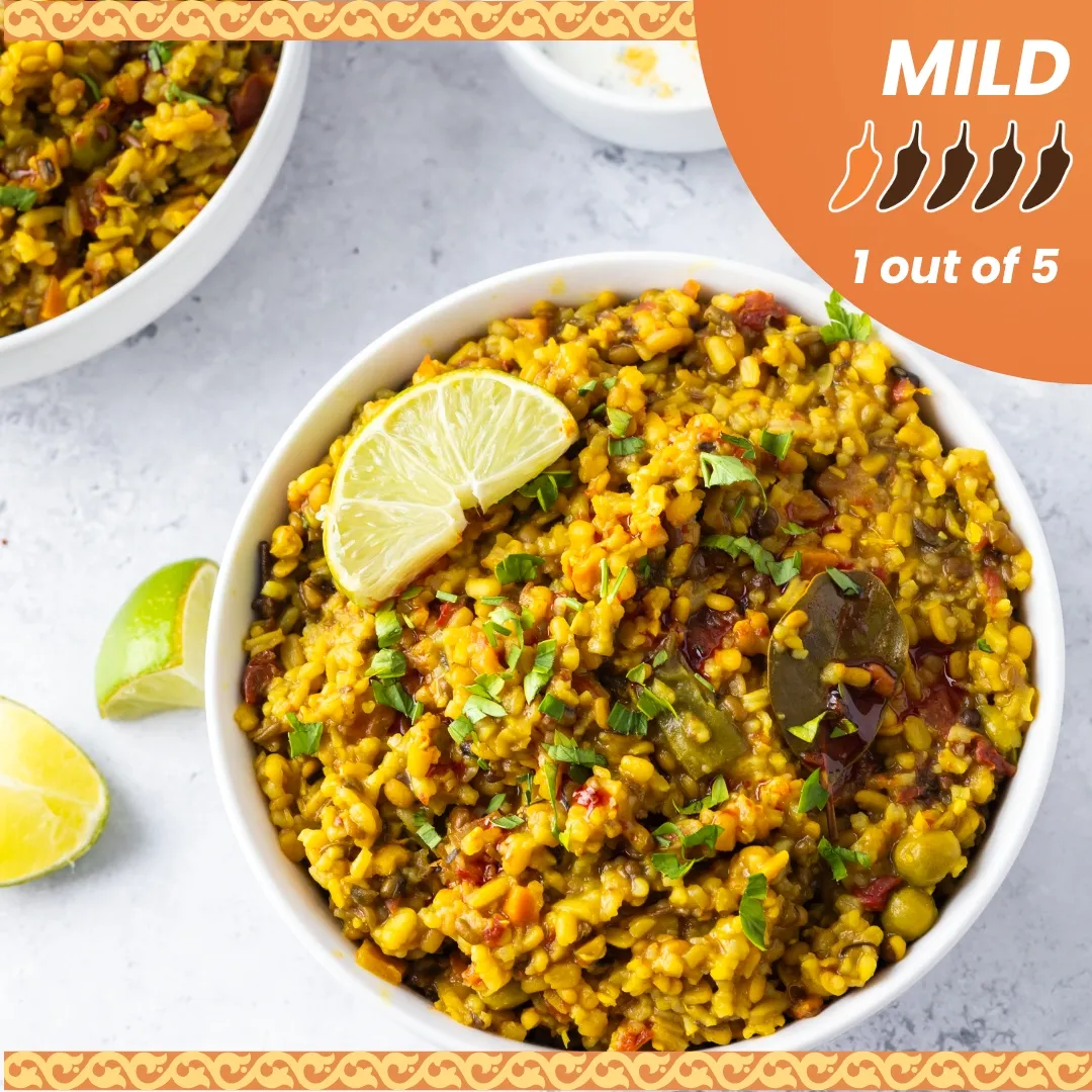 Masala Kichadi: Plant Based / Vegan Healthy One Pot Meal (2 Servings)
