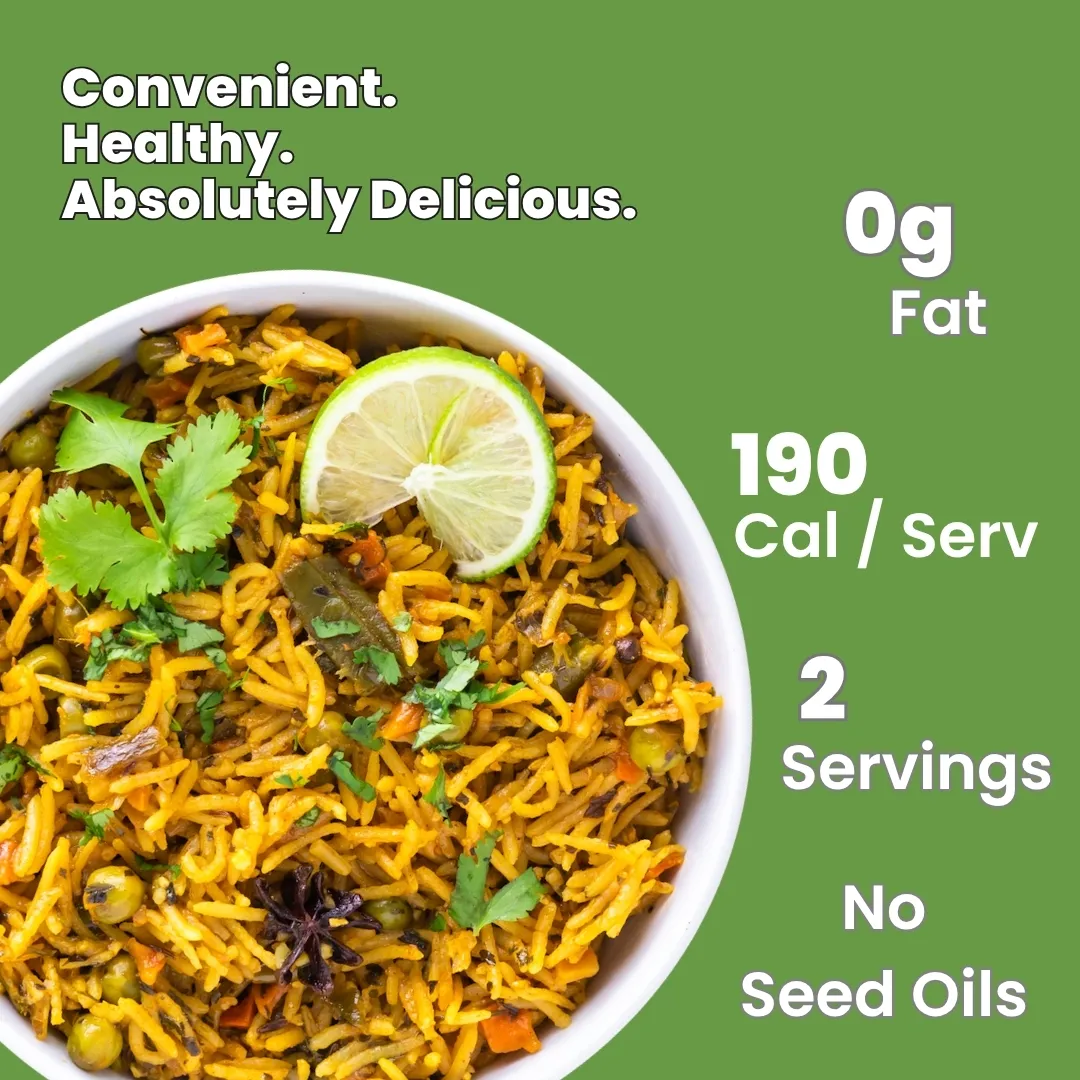Vegetable Biryani: Plant Based / Vegan One Pot Meal (2 Servings)