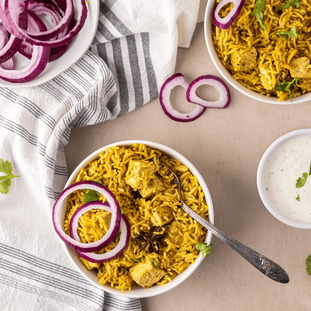 Tofu Biryani: One Pot Delicious Vegan Meal