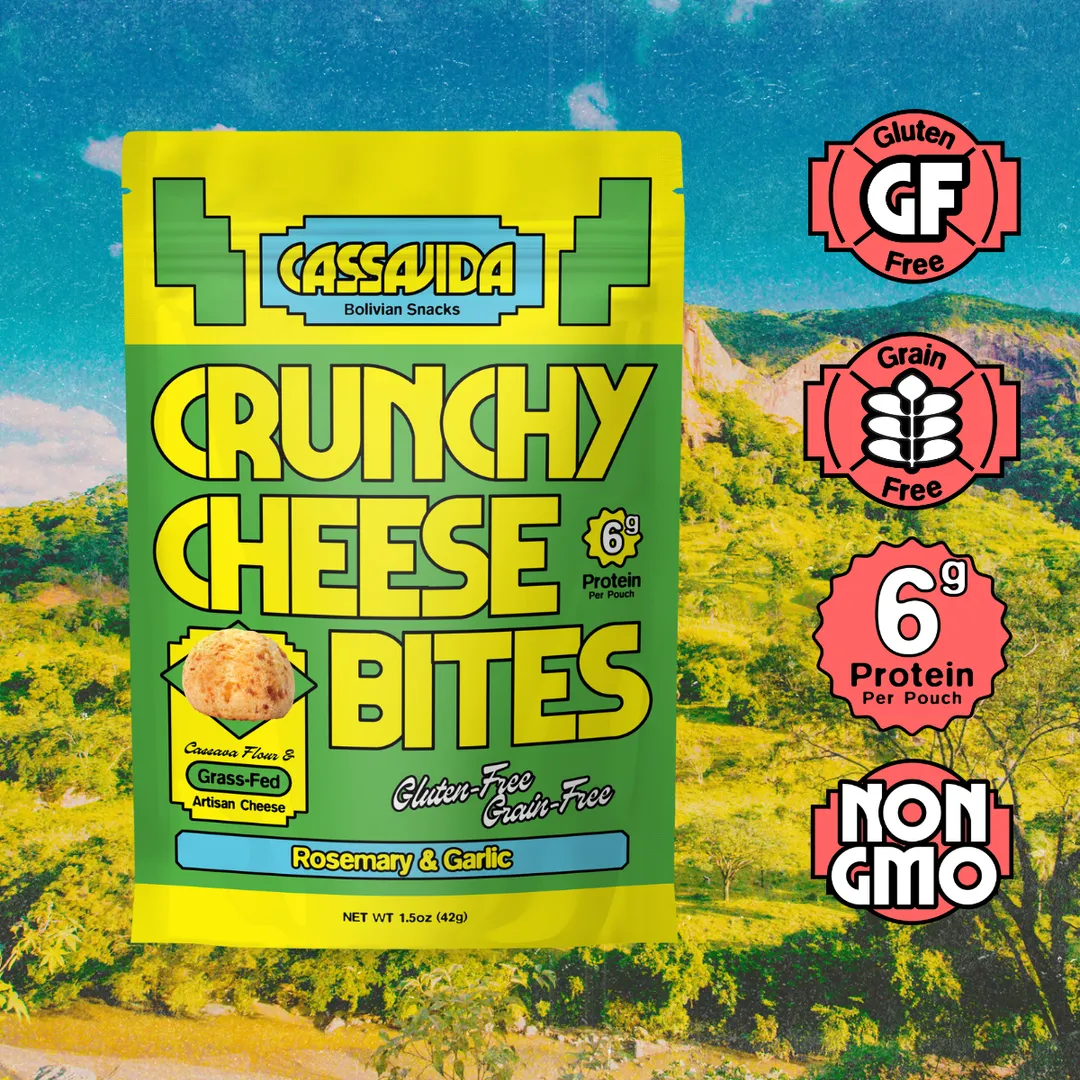 Cassavida Cheese Bites – Rosemary Garlic Gluten-Free Snack