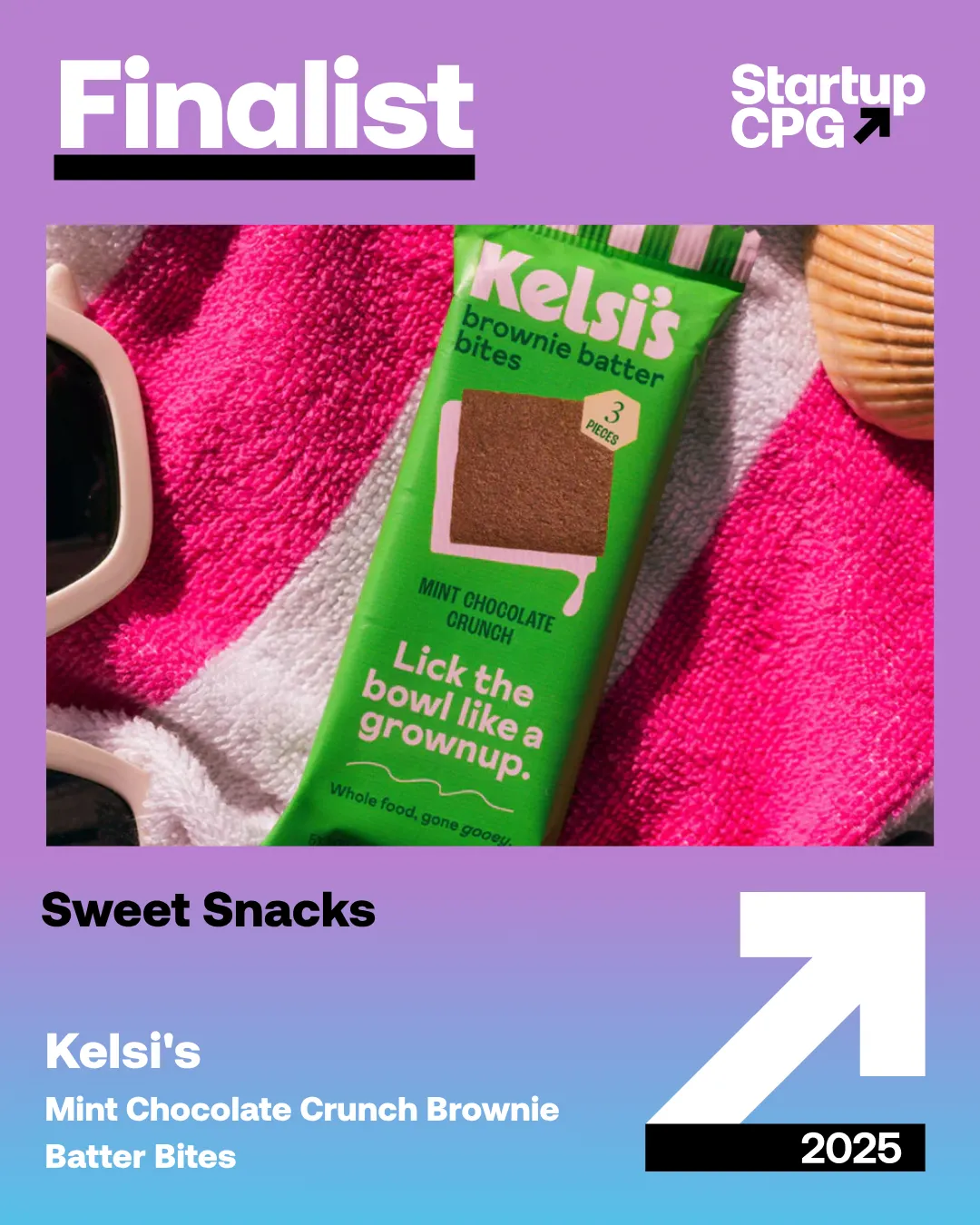 Snack Size Mint Crunch Brownie Batter Bite 0.5oz Mini (Gluten Free, Dairy Free, Paleo, No Refined Sugar)