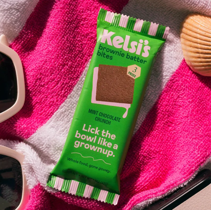 Snack Size Mint Crunch Brownie Batter Bite 0.5oz Mini (Gluten Free, Dairy Free, Paleo, No Refined Sugar)
