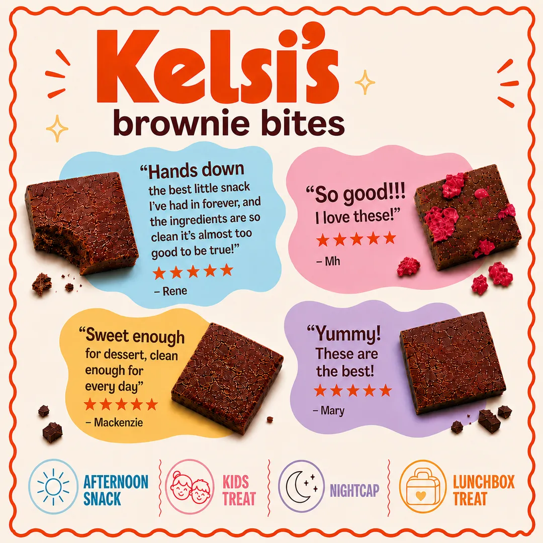 Snack Size Rich Rasberry Brownie Batter Bite 0.5oz 