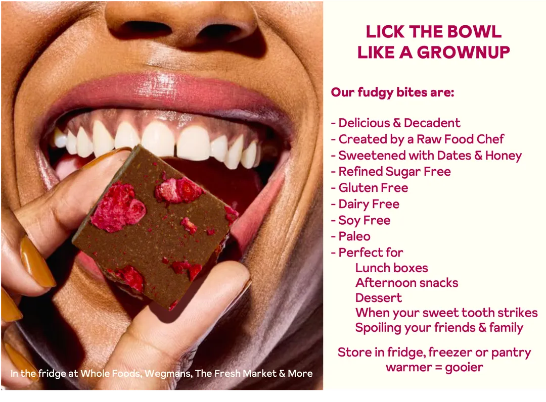Snack Size Rich Rasberry Brownie Batter Bite 0.5oz 