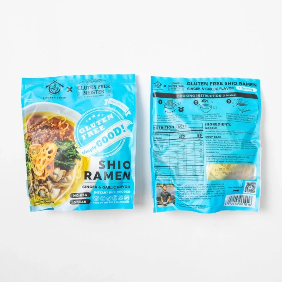 Gluten Free Ginger Garlic Shio Ramen (1 Serving)