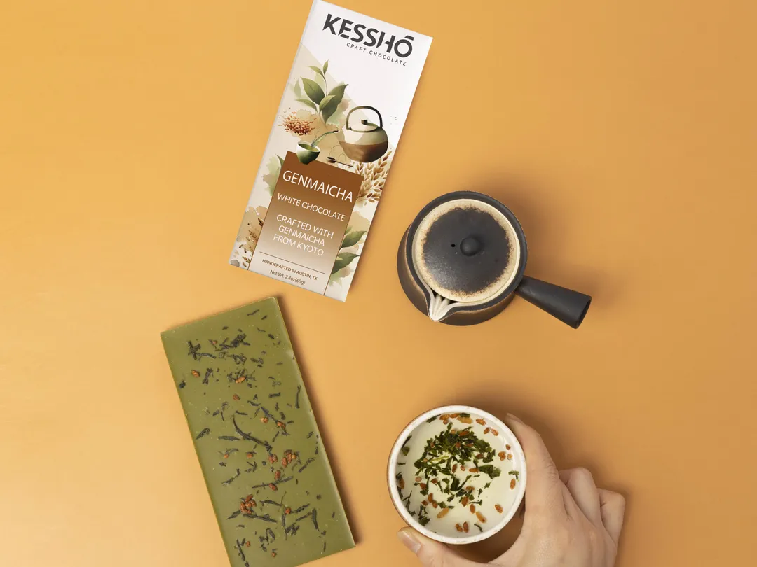 Japanese Genmaicha White Chocolate Bar