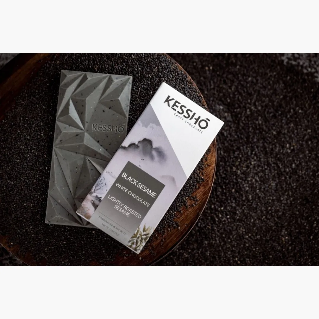 Black Sesame White Chocolate Bar