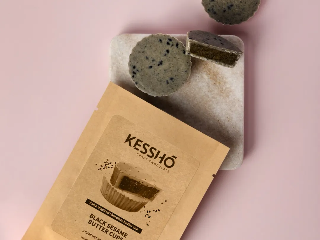 Black Sesame Chocolate Butter Cups – 2-Piece