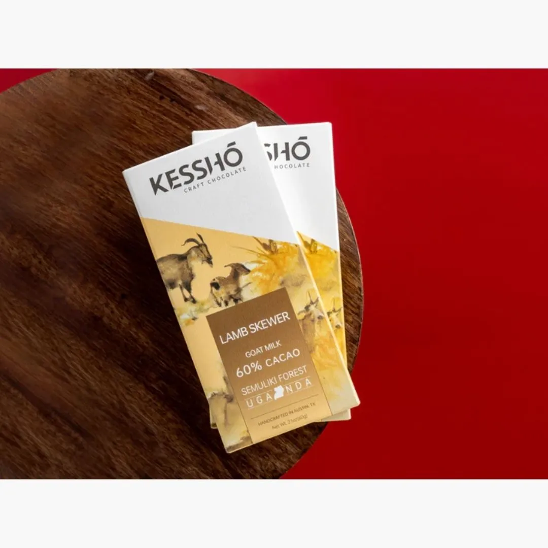 Lamb Skewer 60% Goat Milk Chocolate  Bar– Single Origin