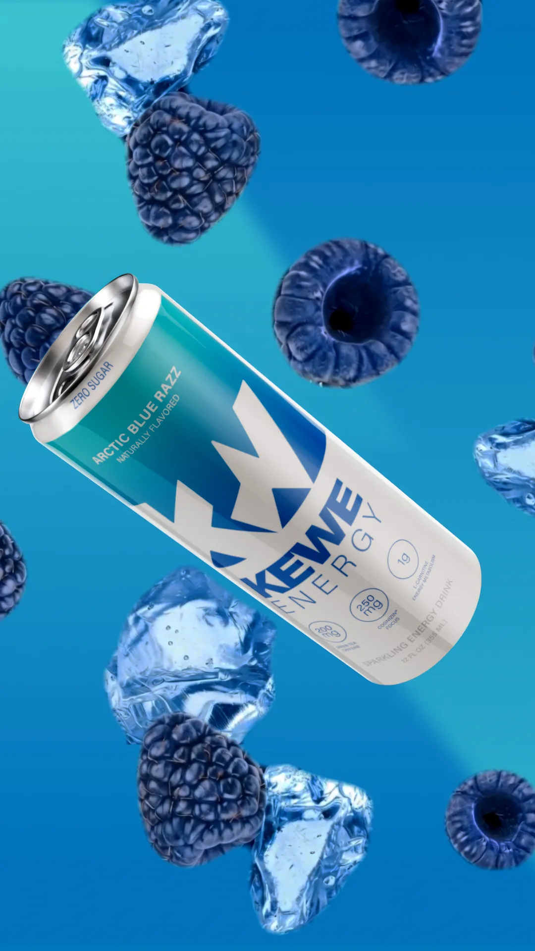 KEWE Energy Drink® Arctic Blue Razz