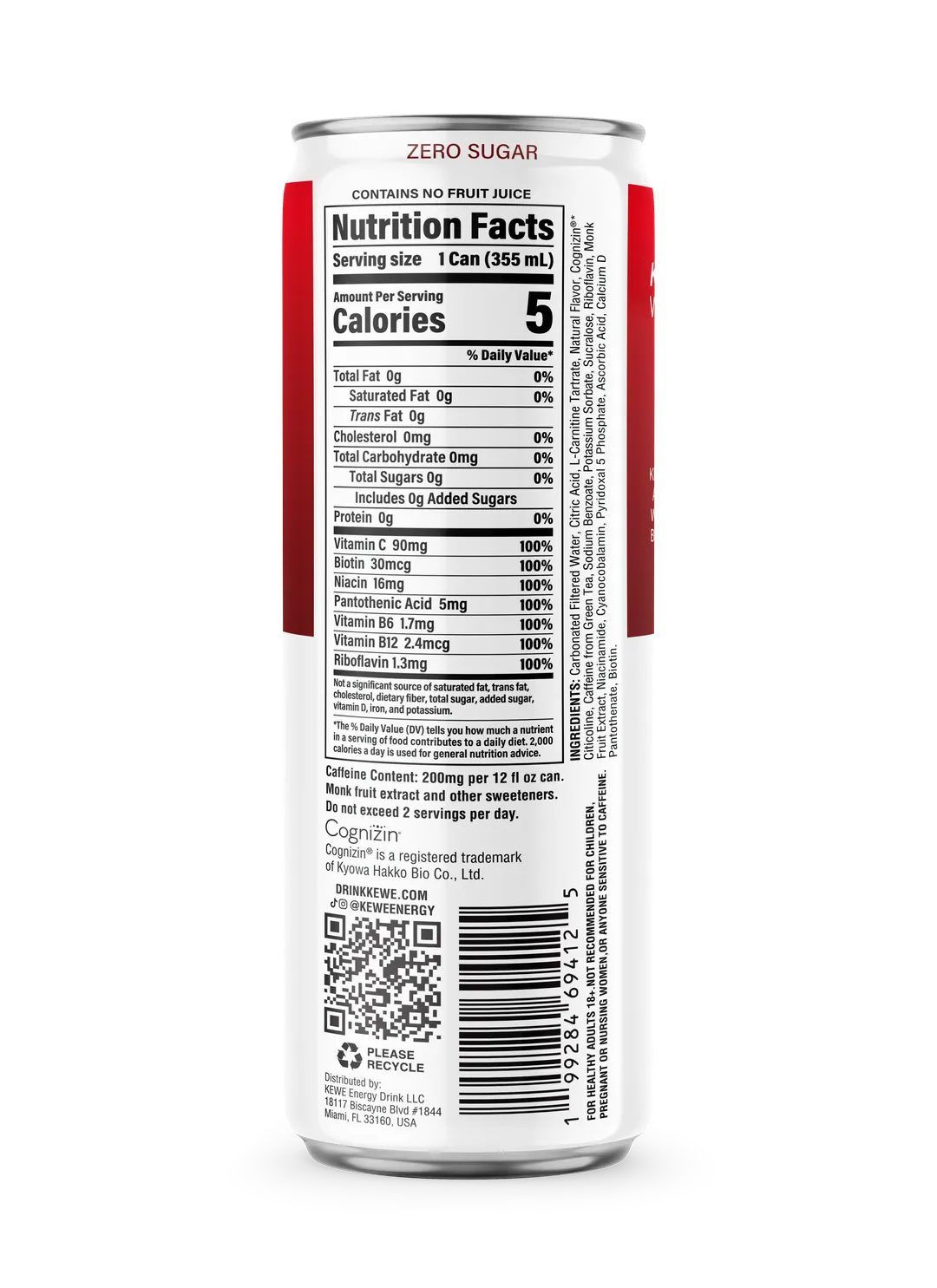 KEWE Energy Drink® Cherry Vanilla