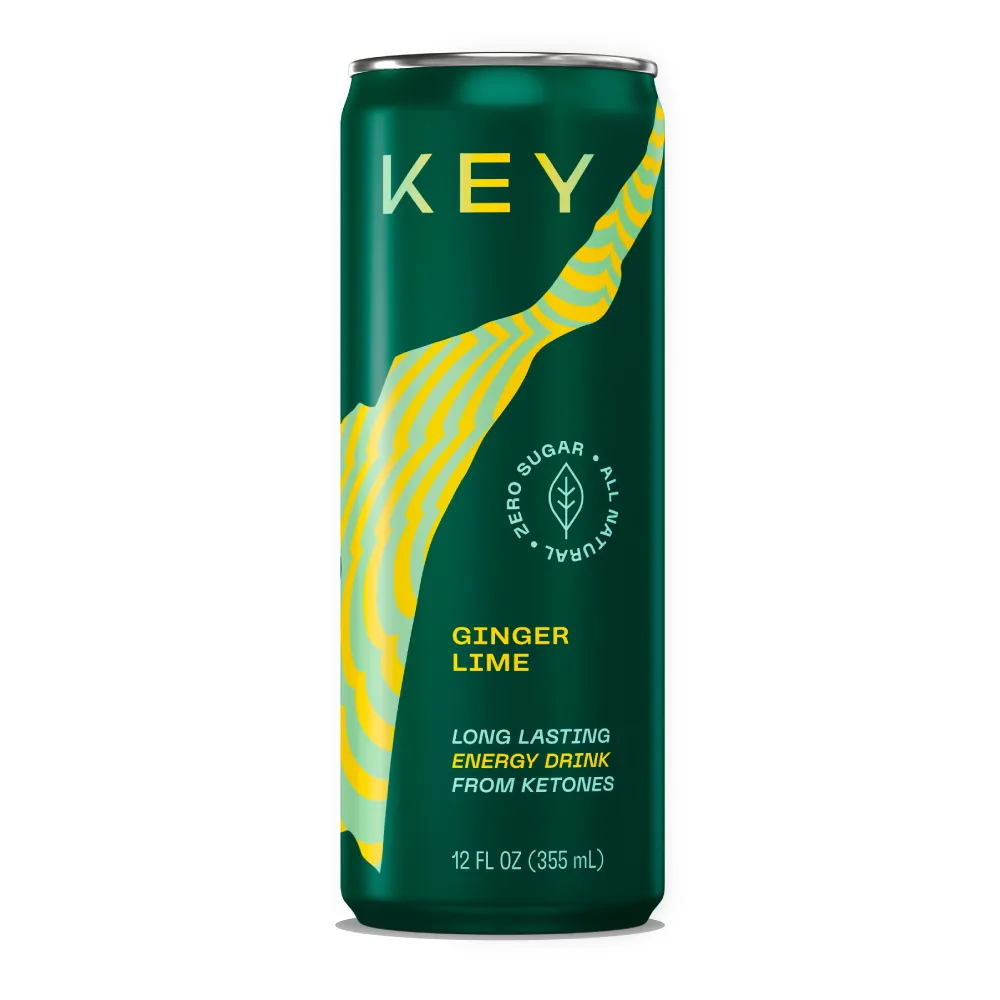 KEY Ketone Energy Drink Ginger Lime 