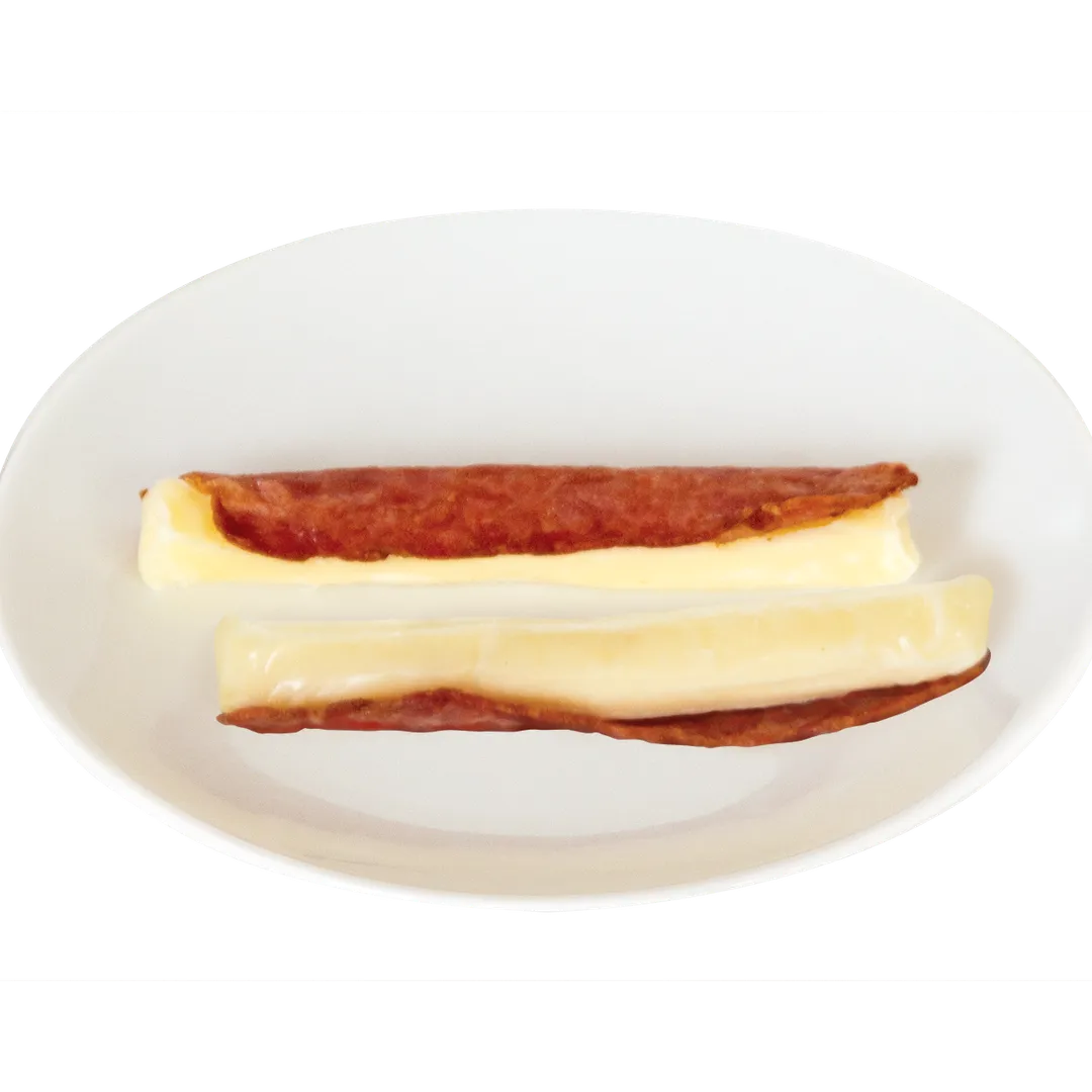 String Cheese & Turkey Bacon (Baconwich)
