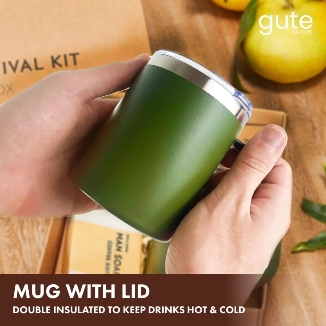 Gift for Men - Holiday Man Box Holiday Survival Box for Men