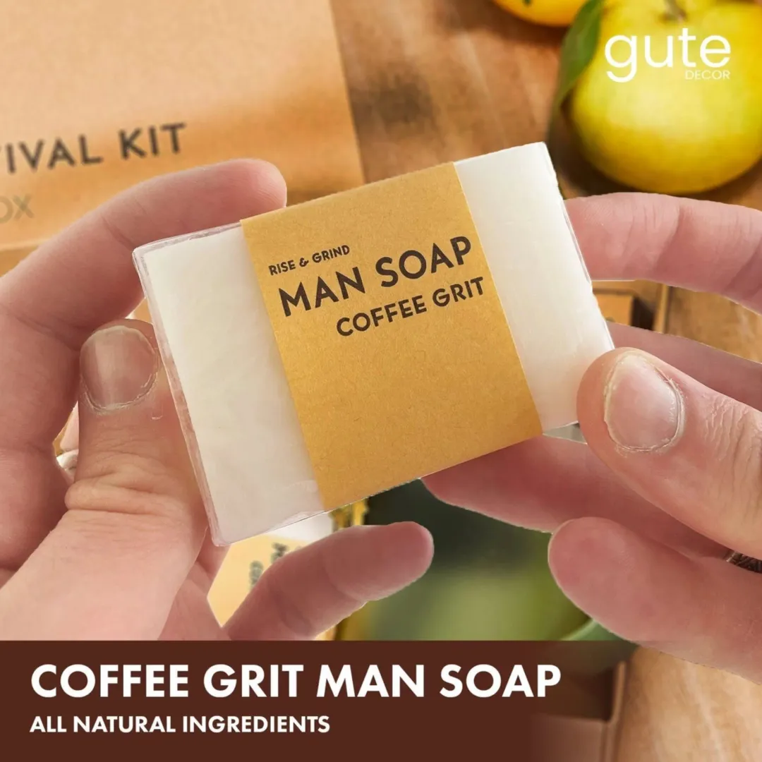 Gift for Men - Holiday Man Box Holiday Survival Box for Men