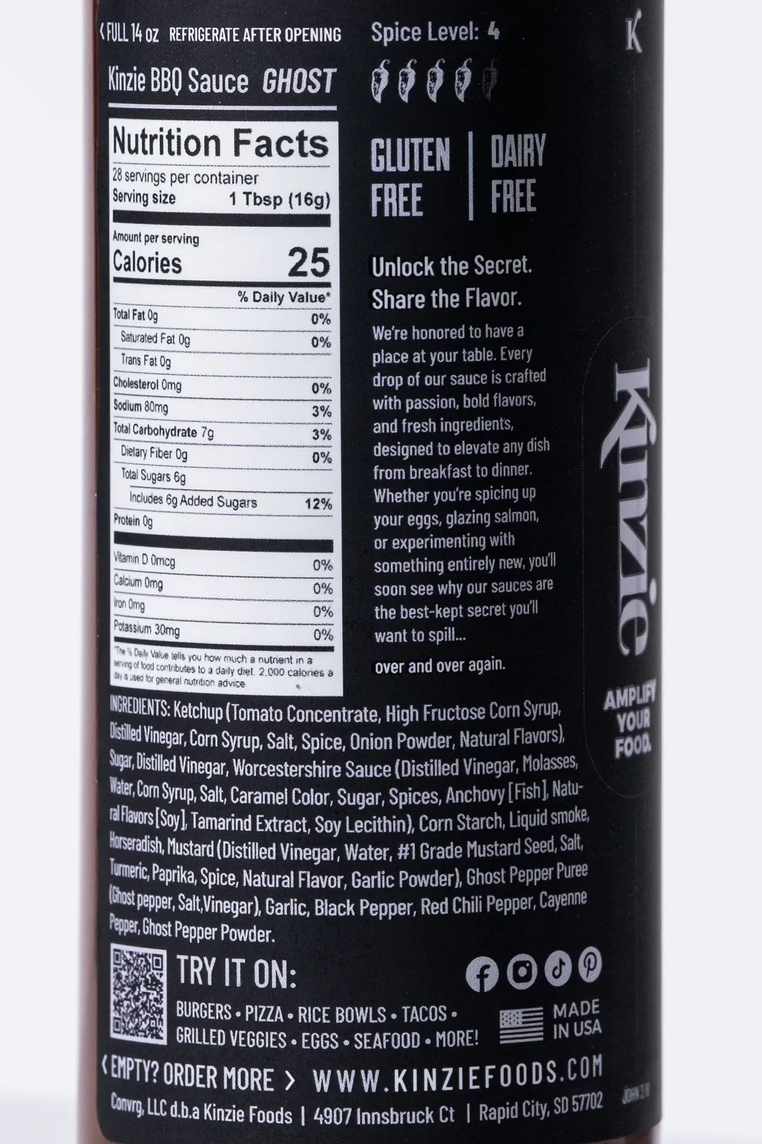 Ghost BBQ Sauce, 14oz