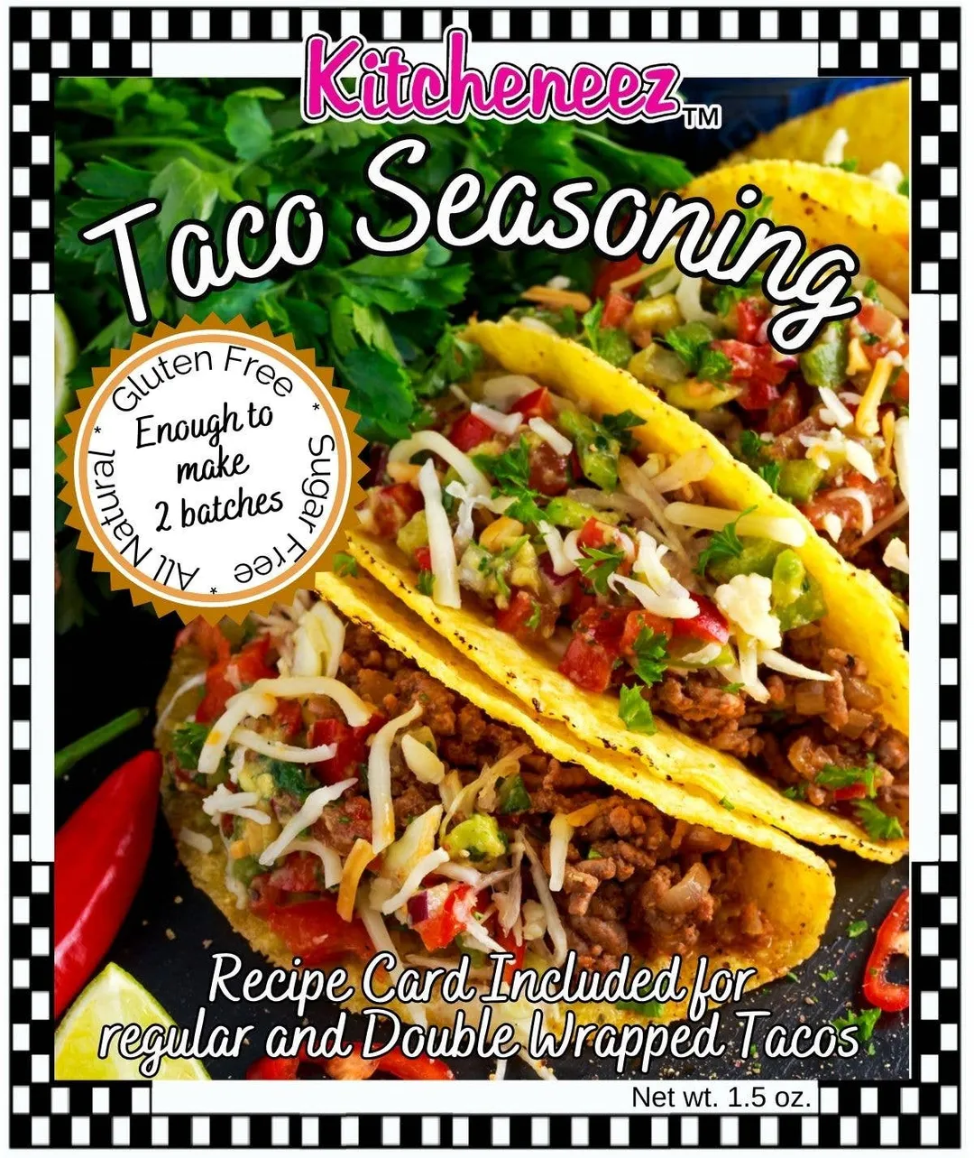 Taco Seasoning Spice Seasoning Mix - All Natural Gluten free