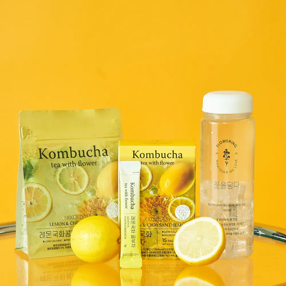 Flower Kombucha Tea Powder Bulk Pouch 500g - 2 Variations