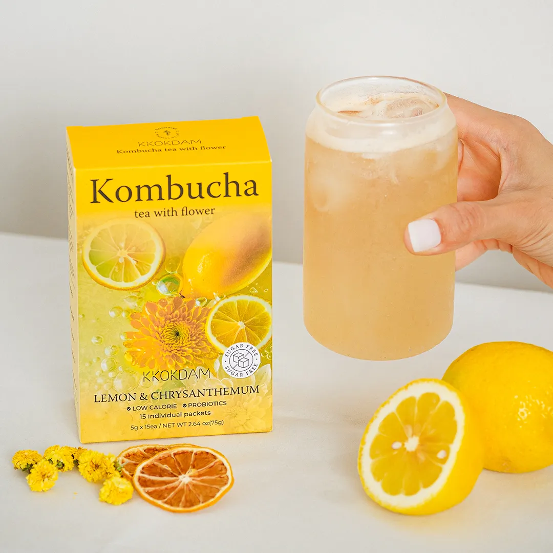 Flower Kombucha Tea Powder Bulk Pouch 500g - 2 Variations