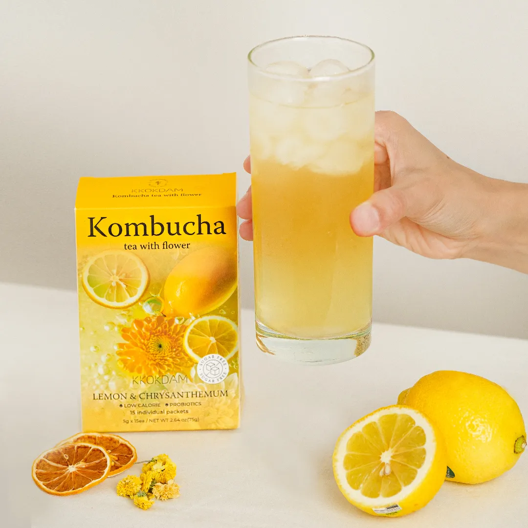 Flower Kombucha Tea Powder Bulk Pouch 500g - 2 Variations