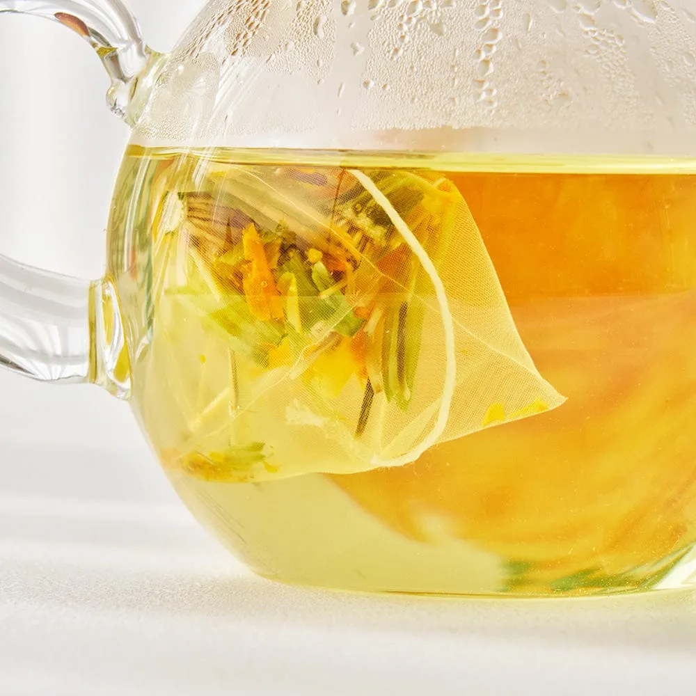 Butterfly Flower Teabag Gift Set - ORANGE (6 flavors × 3 teabags each)