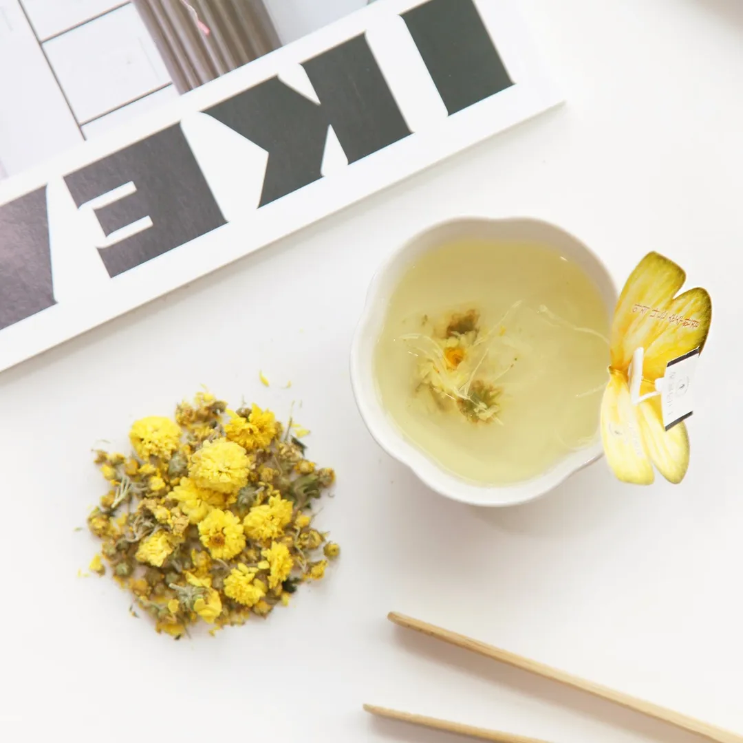 Butterfly Flower Teabag Gift Set - ORANGE (6 flavors × 3 teabags each)
