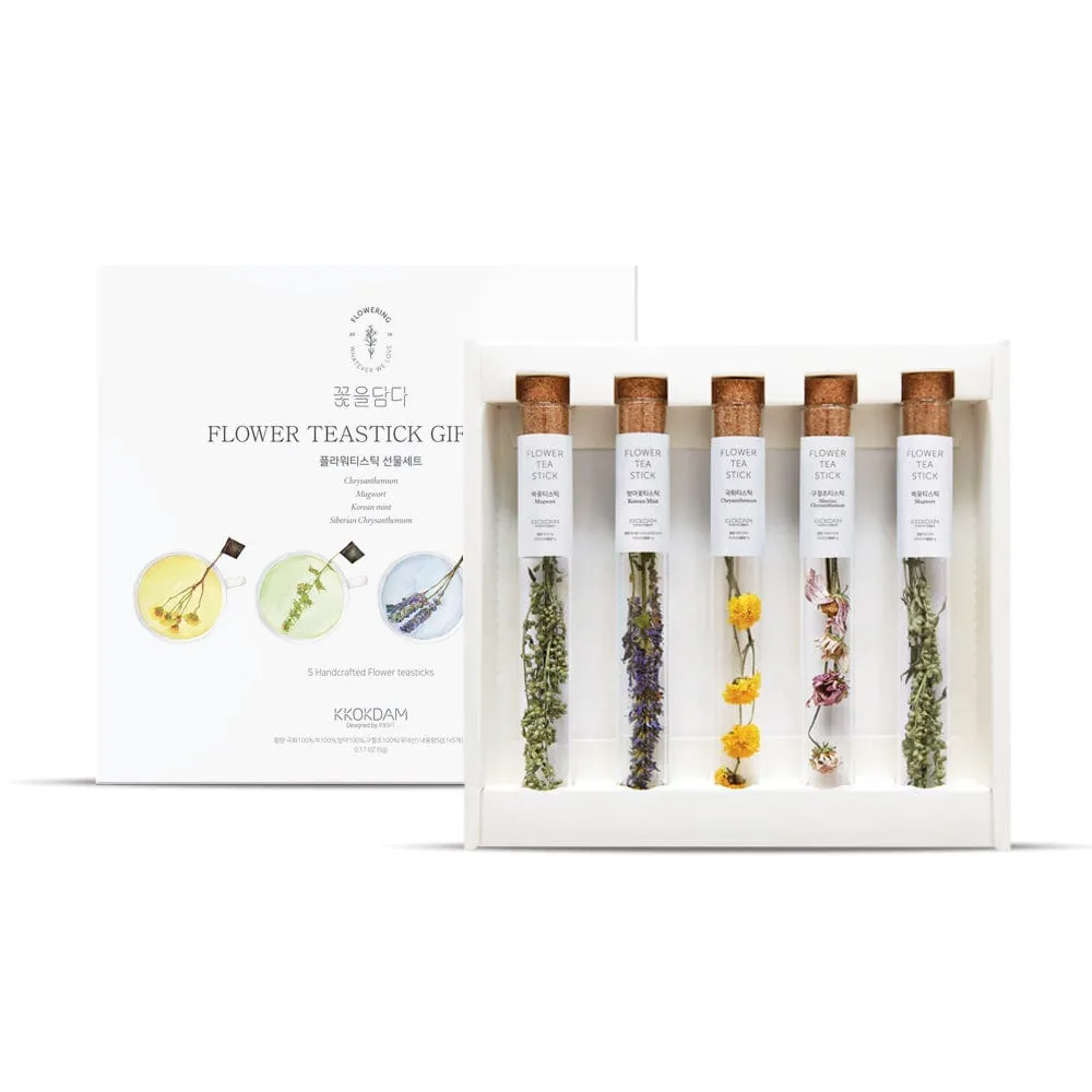 Combination Flower Teastick Gift Set (1 set = 5 sticks)